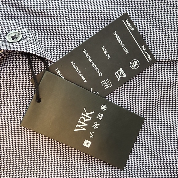 WRK HOUNDSTOOTH PERFORMANCE DRESS SHIRT, XL - Picture 2 of 3